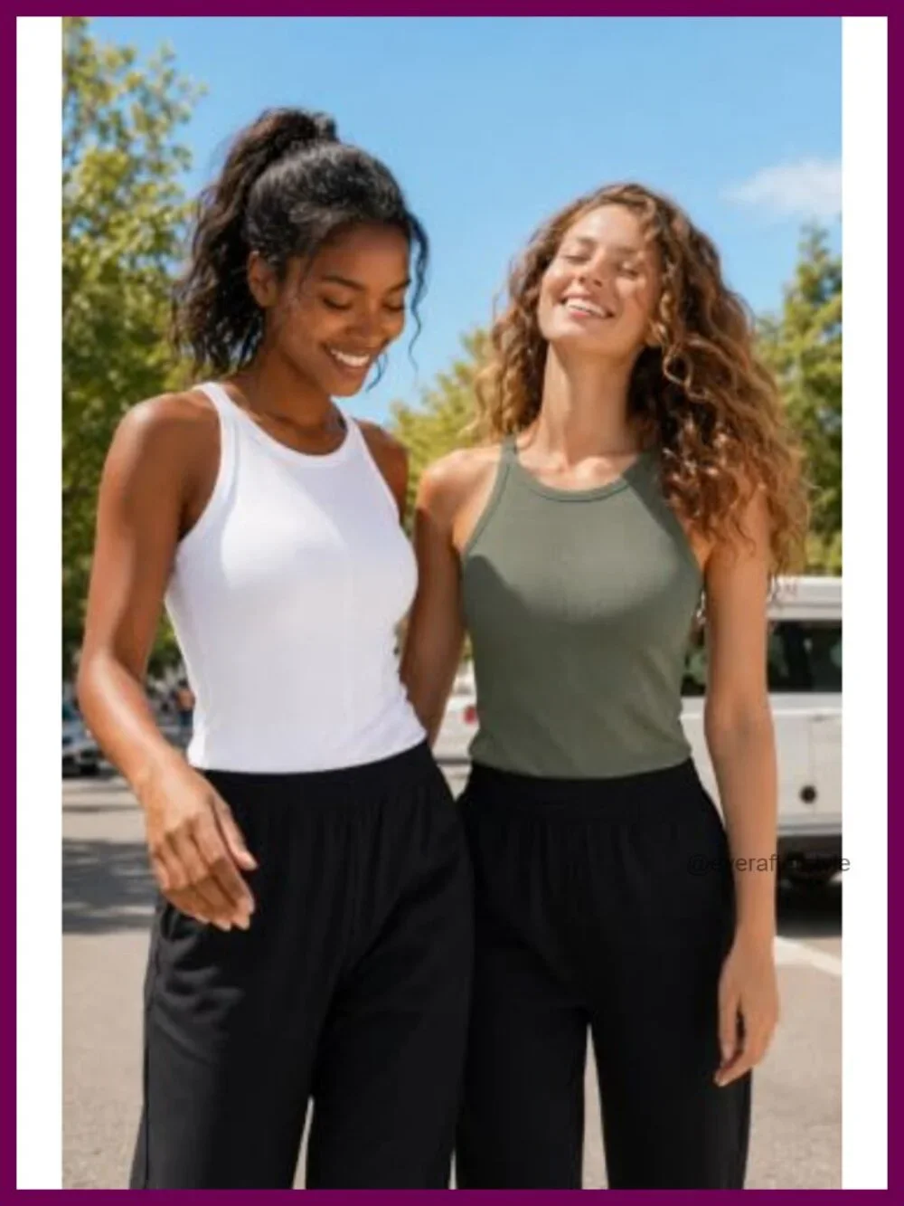 Ribbed Racerback Tank Top with Built In Bra Seamless Athletic Top